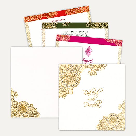 Hindu Christian Wedding Cards