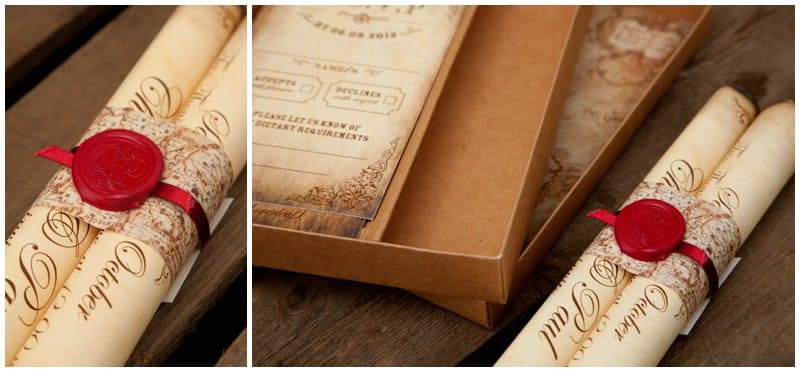 Scroll Wedding Cards